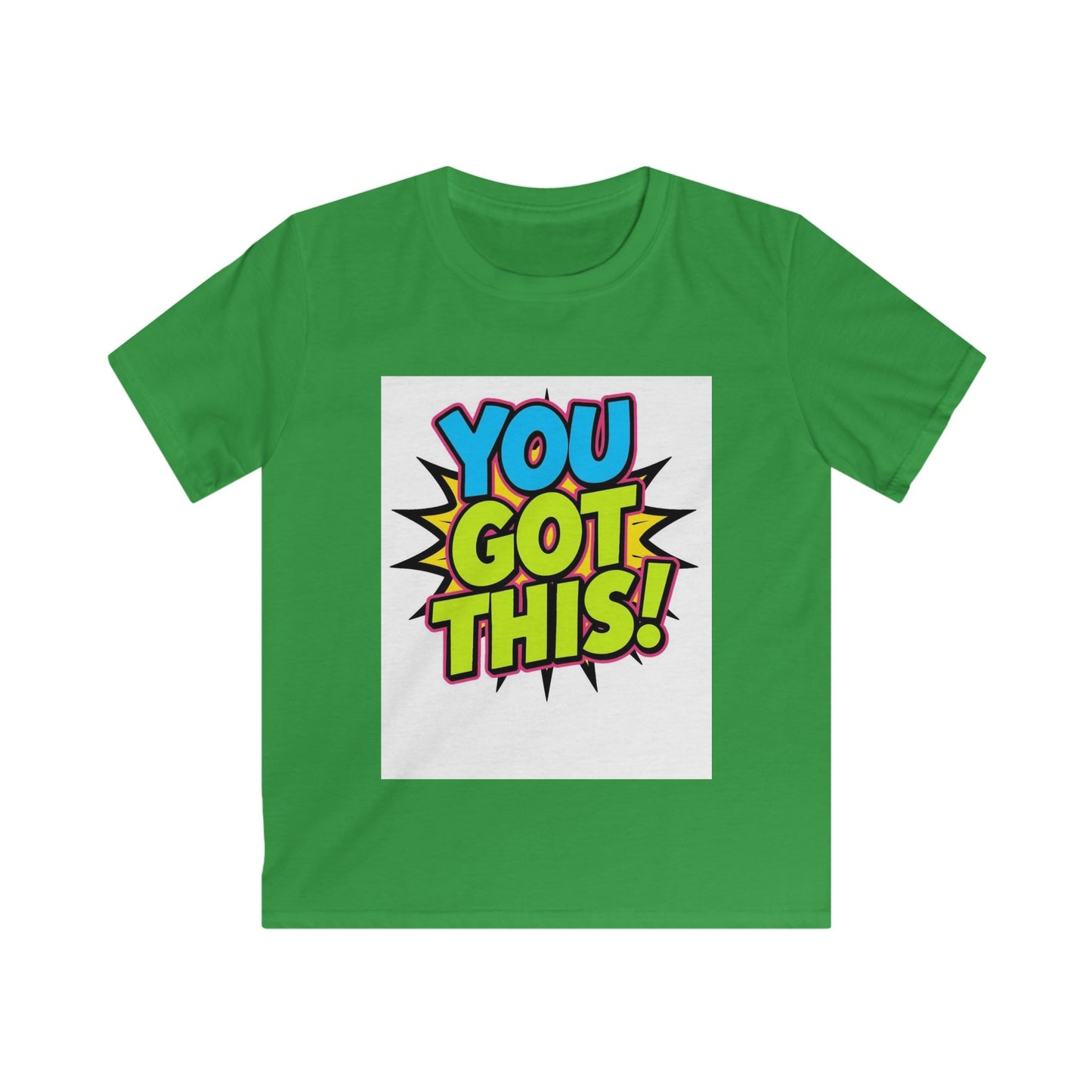 Kids T-Shirt — "You Got This!" Colorful Comic Motivational Tee