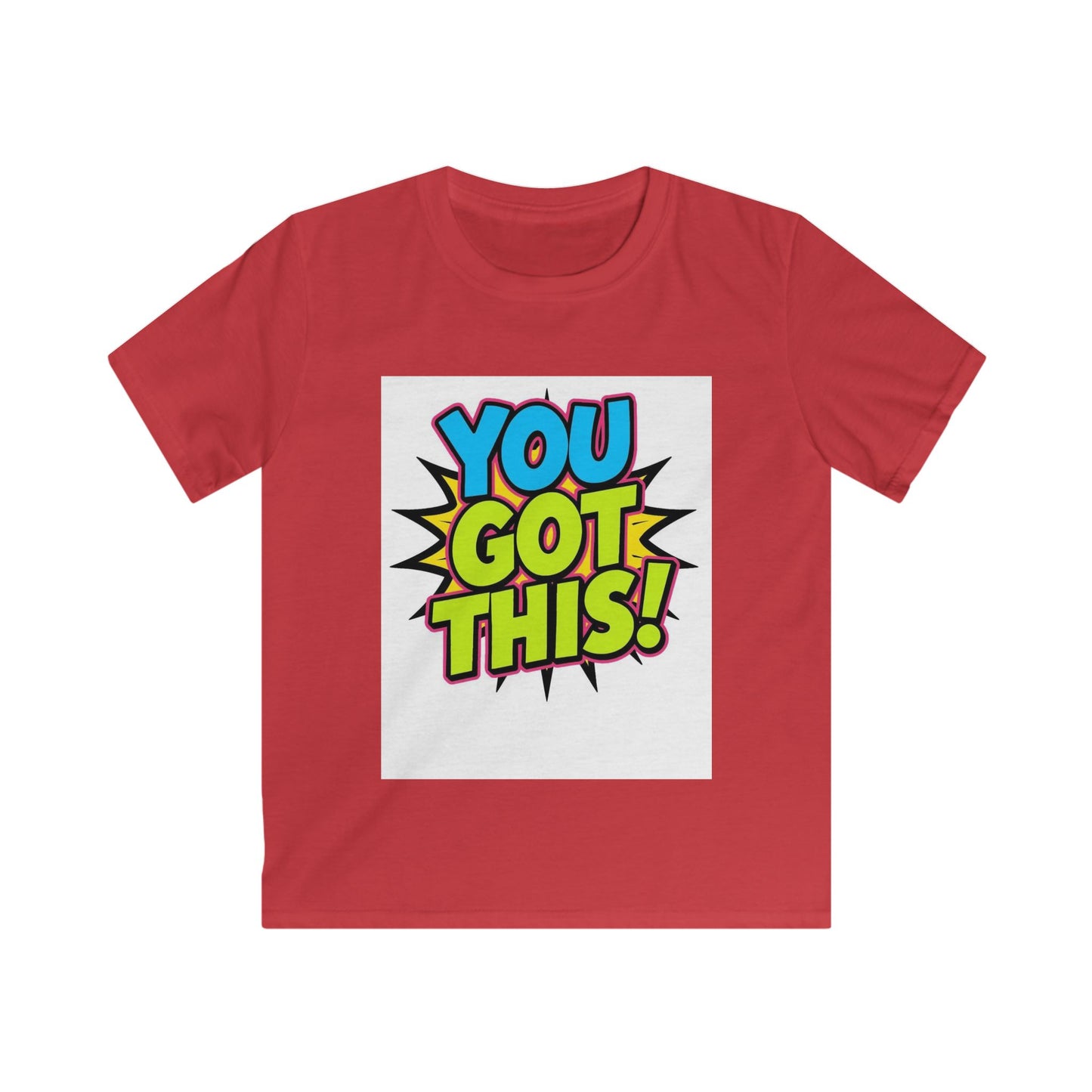 Kids T-Shirt — "You Got This!" Colorful Comic Motivational Tee
