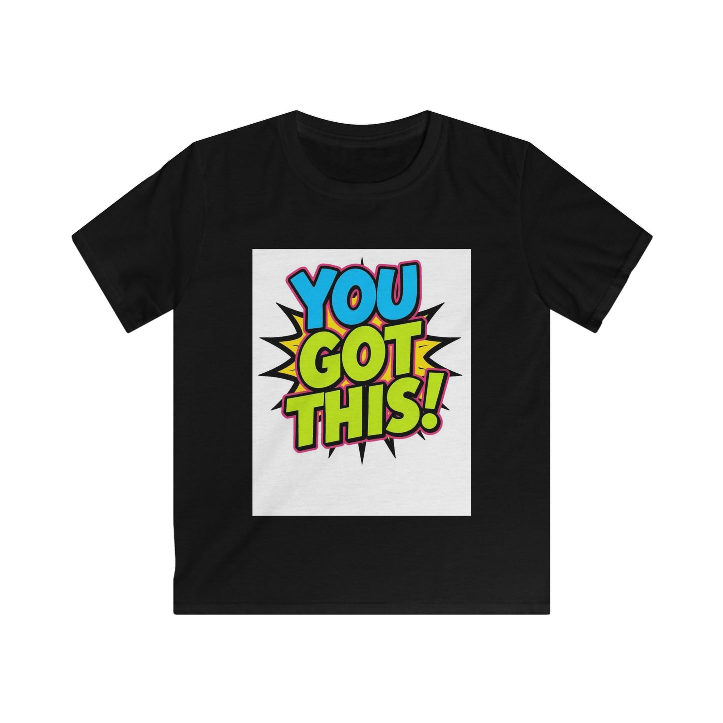 Kids T-Shirt — "You Got This!" Colorful Comic Motivational Tee