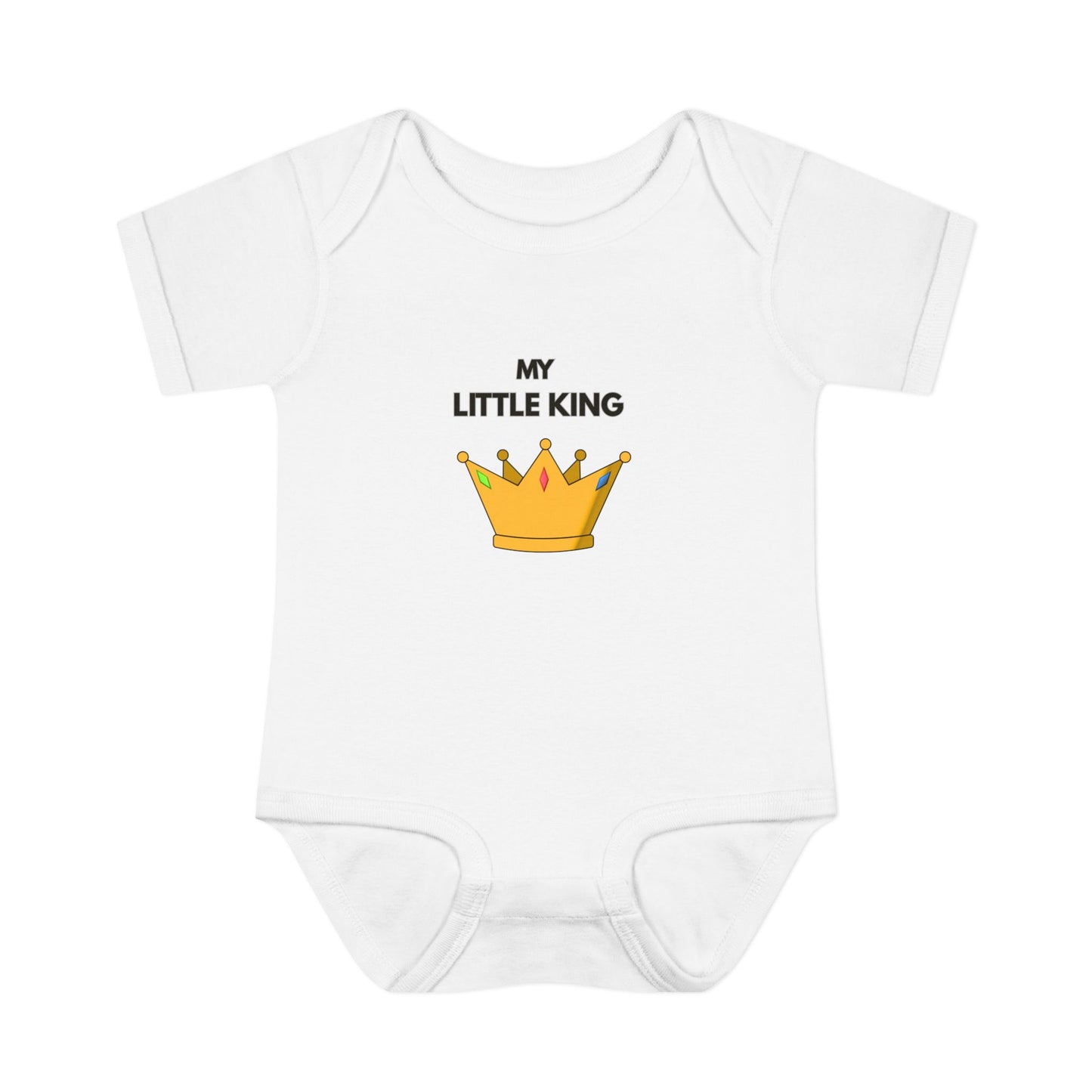 Infant Bodysuit — "My Little King" Baby Onesie