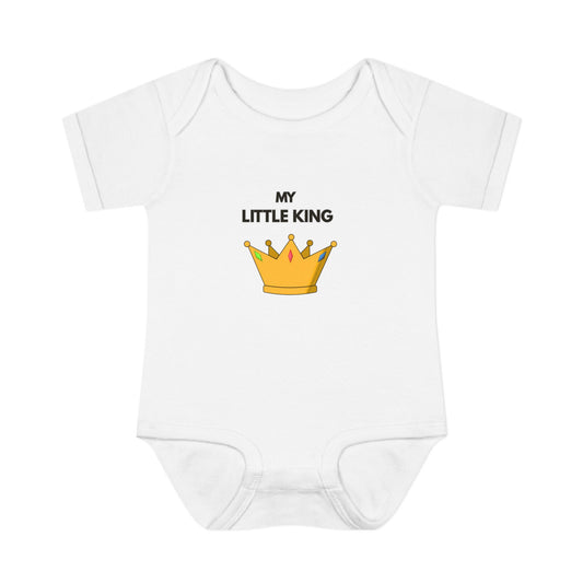 Infant Bodysuit — "My Little King" Baby Onesie