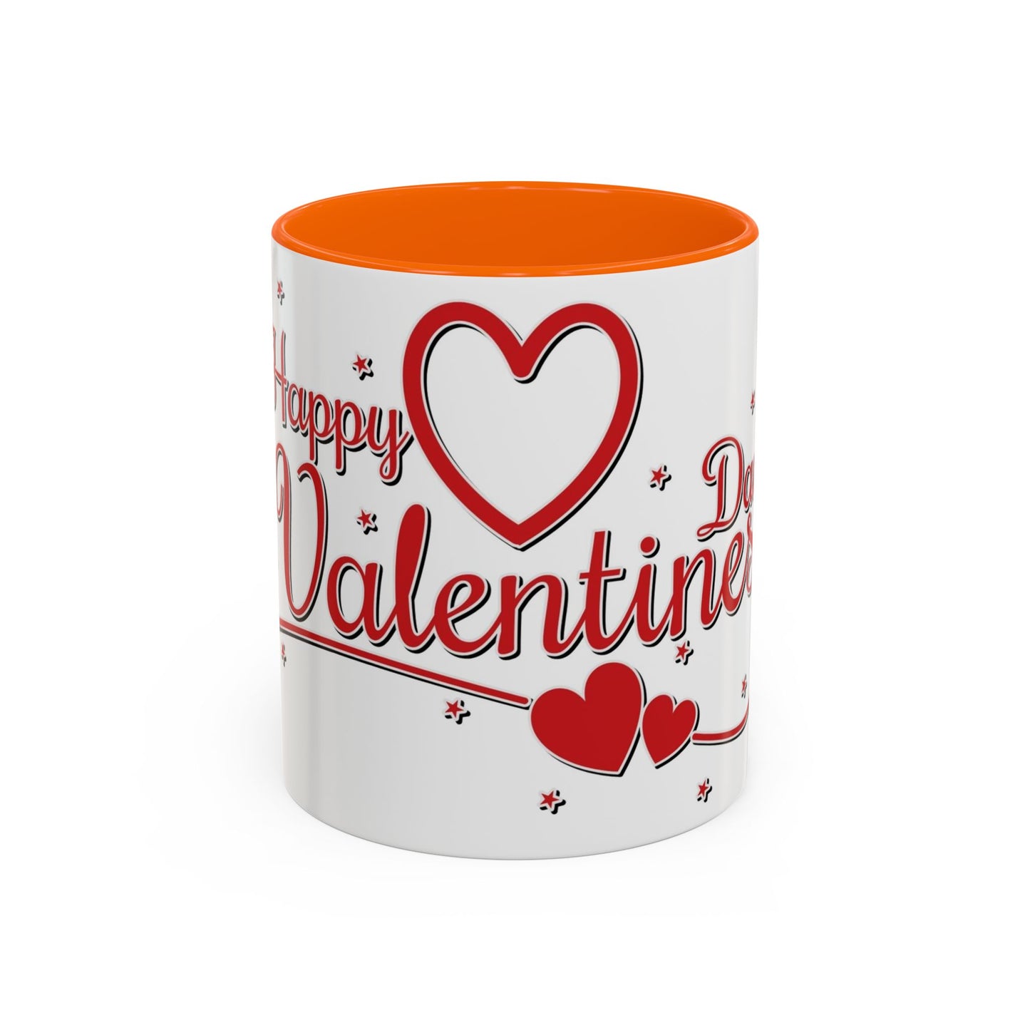 Happy Valentine's Day Heart Design Mug | Accent Coffee Mug 11oz/15oz