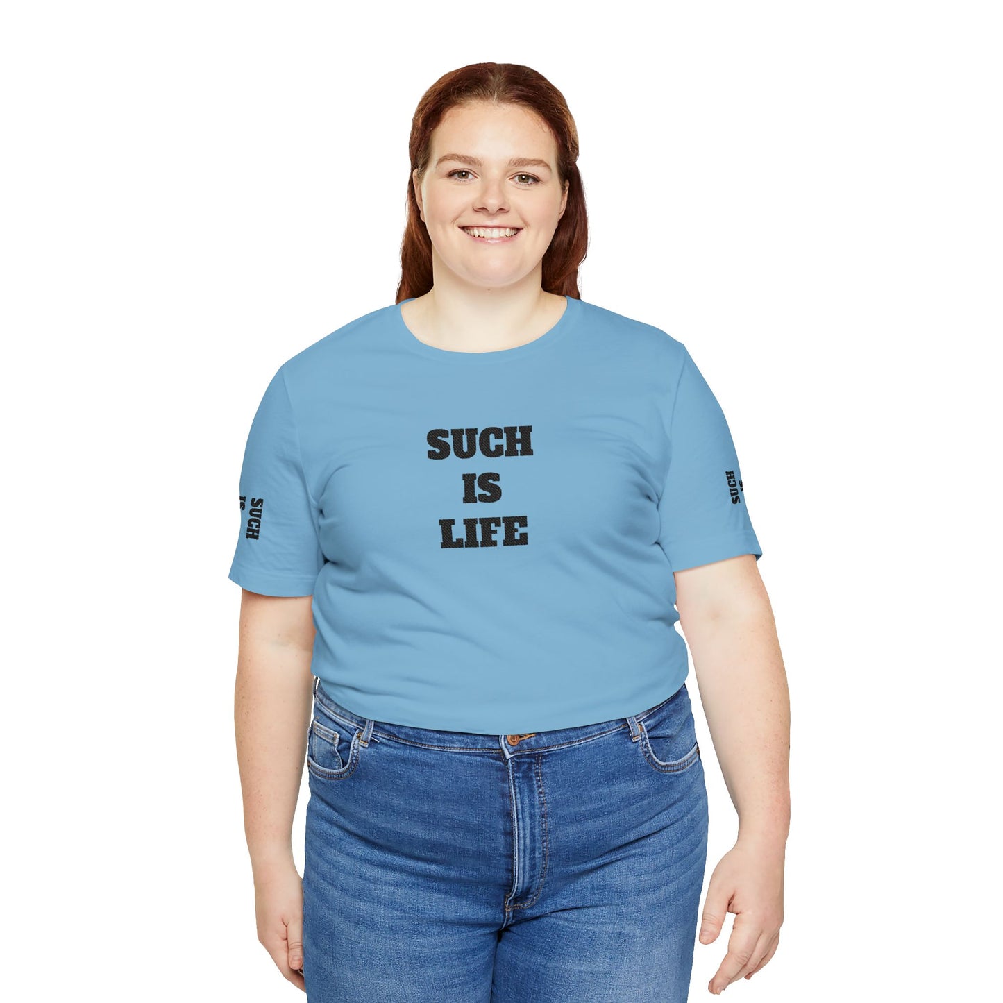 Such Is Life tee | Minimalist typographic shirt, black text on white