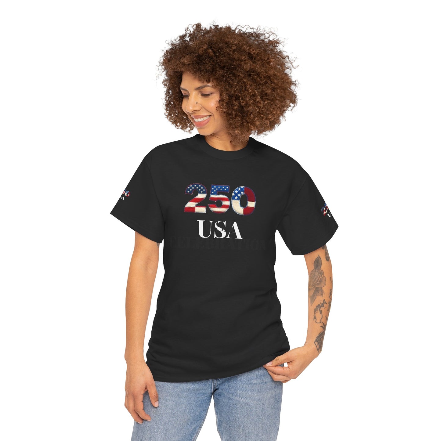 250 USA Celebration T‑Shirt — Patriotic 4th of July Tee