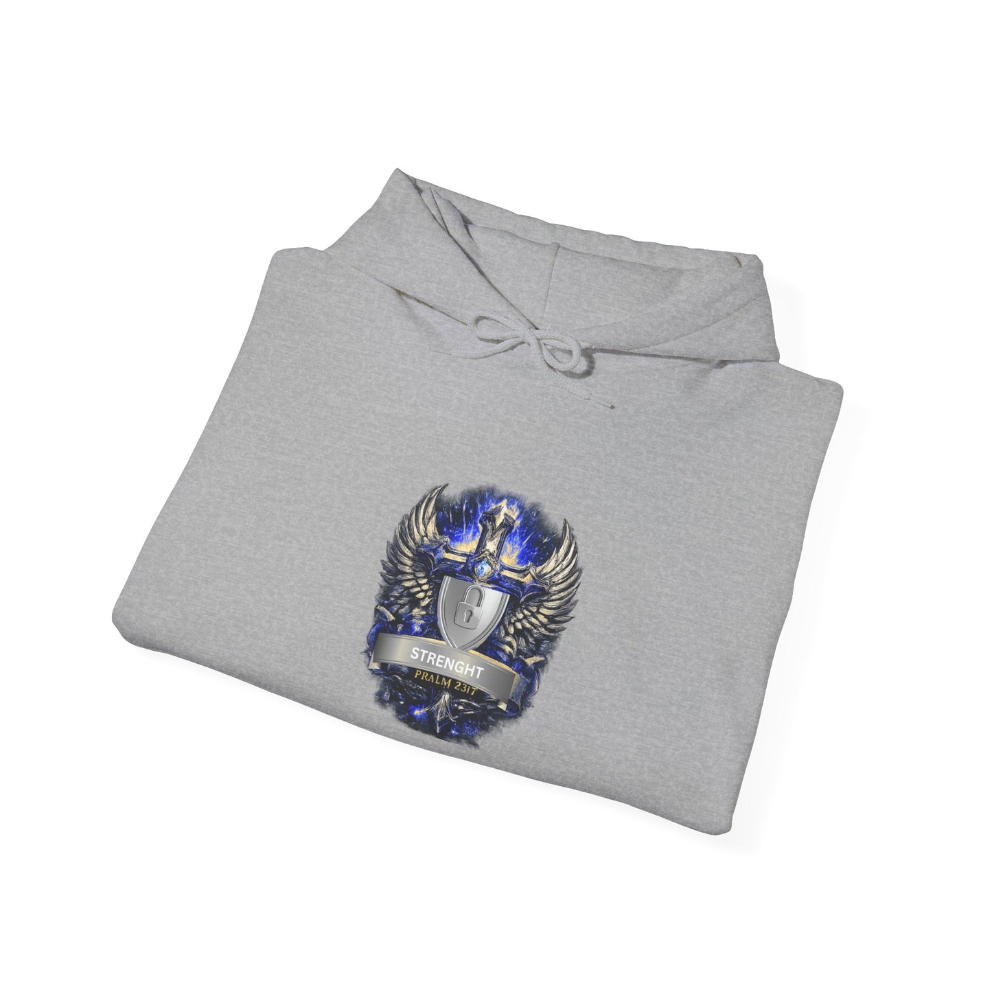 Knight Helmet Crest Hoodie — Medieval Armor Emblem Sweatshirt