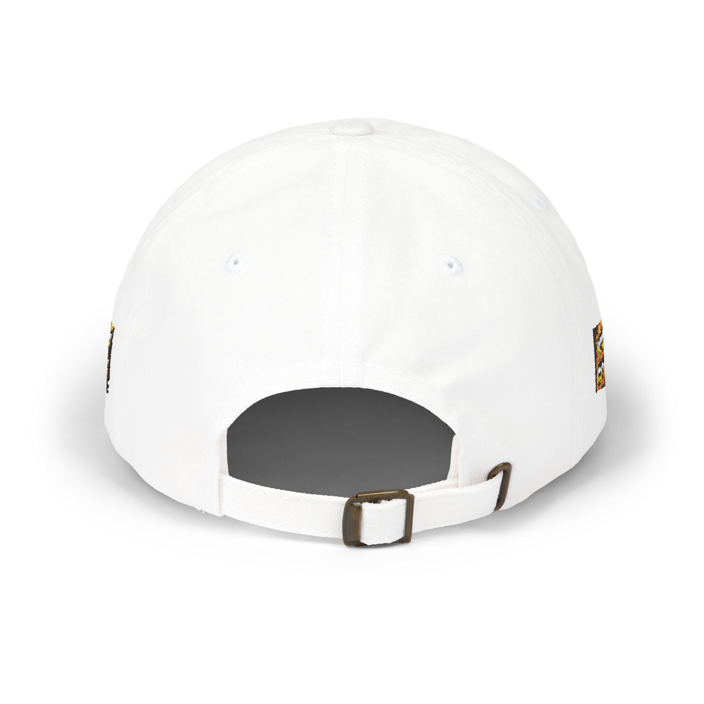 Keep Going Flame Patch Dad Cap — Motivational Fire Graphic Hat