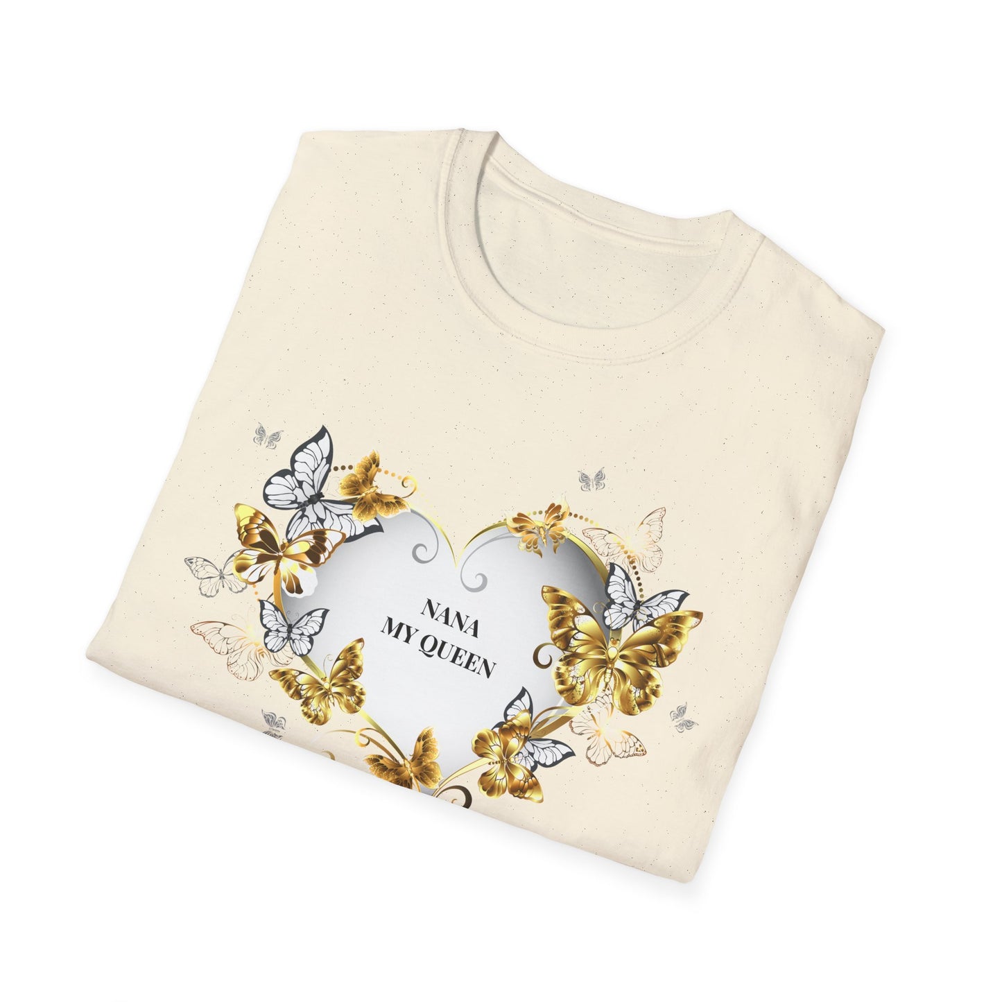 Nana My Queen Butterfly Heart T-Shirt — Grandma Mother's Day Gift