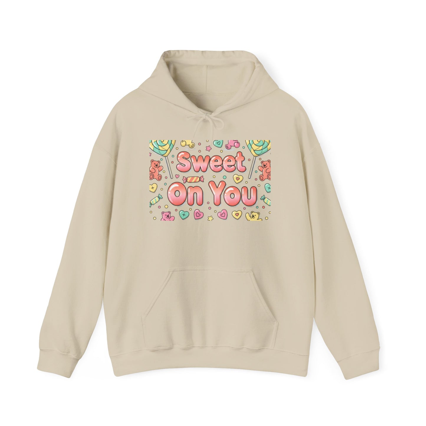 Sweet on You Hooded Sweatshirt | Cute Script Typography, Valentine Inspired