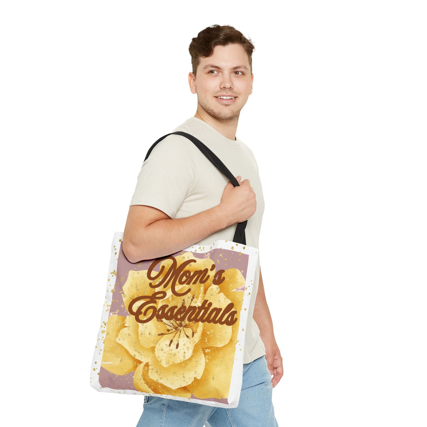 Mom Tote Bag | Mother’s Day Gift | Blush Pink Gold Minimal Tote | Everyday Mom Bag