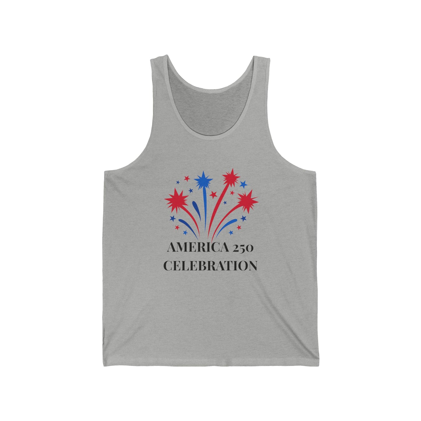America 250 Celebration fireworks tank top | Patriotic 4th of July shirt