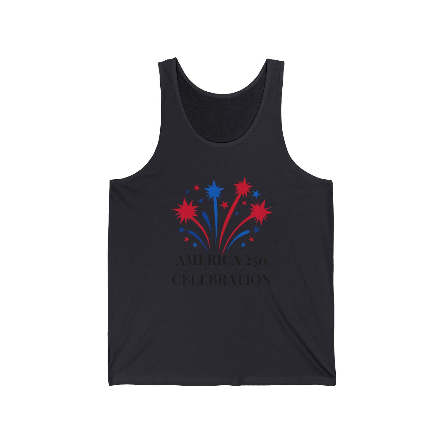 America 250 Celebration fireworks tank top | Patriotic 4th of July shirt