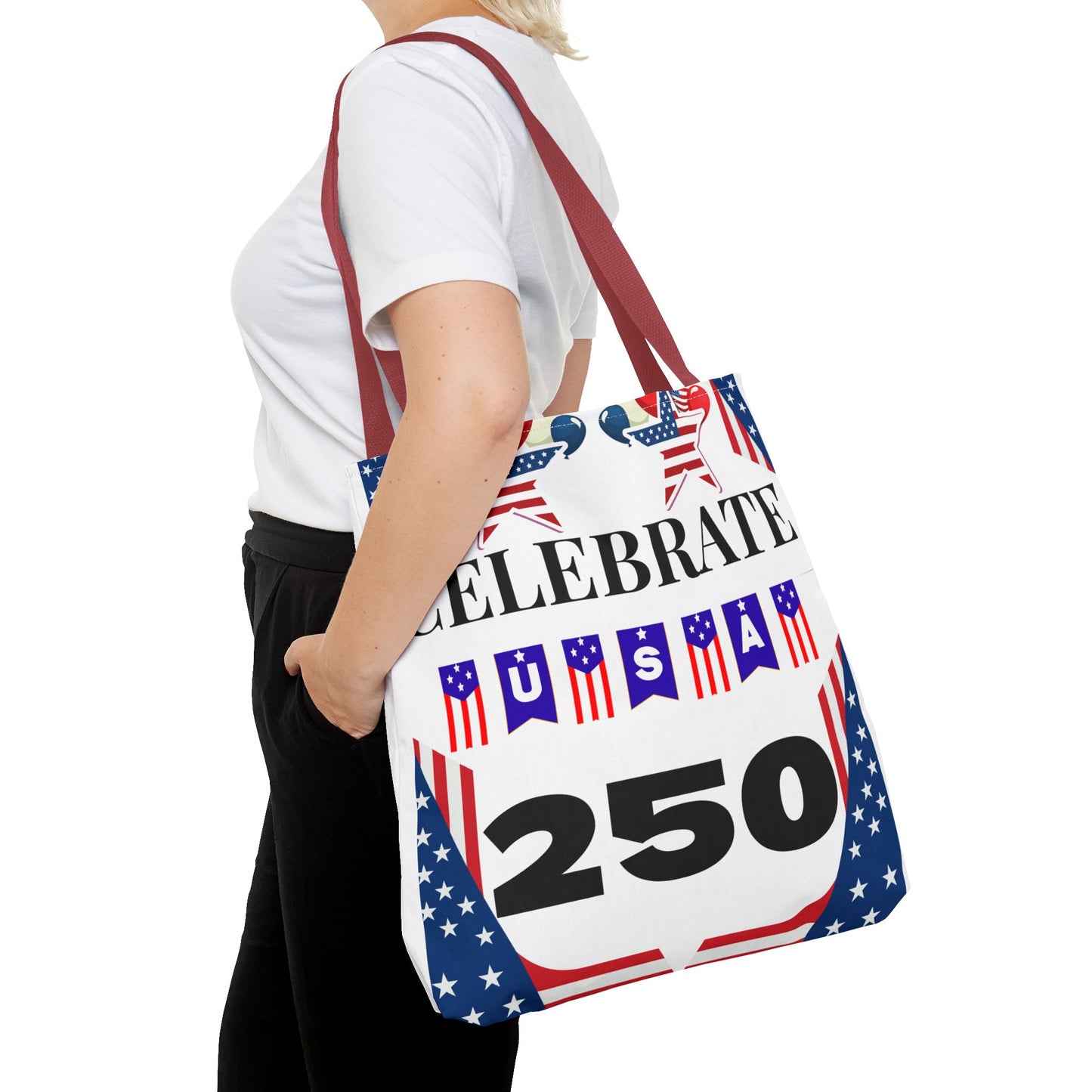 Celebrate USA 250 Tote Bag | 4th of July bag for firework
