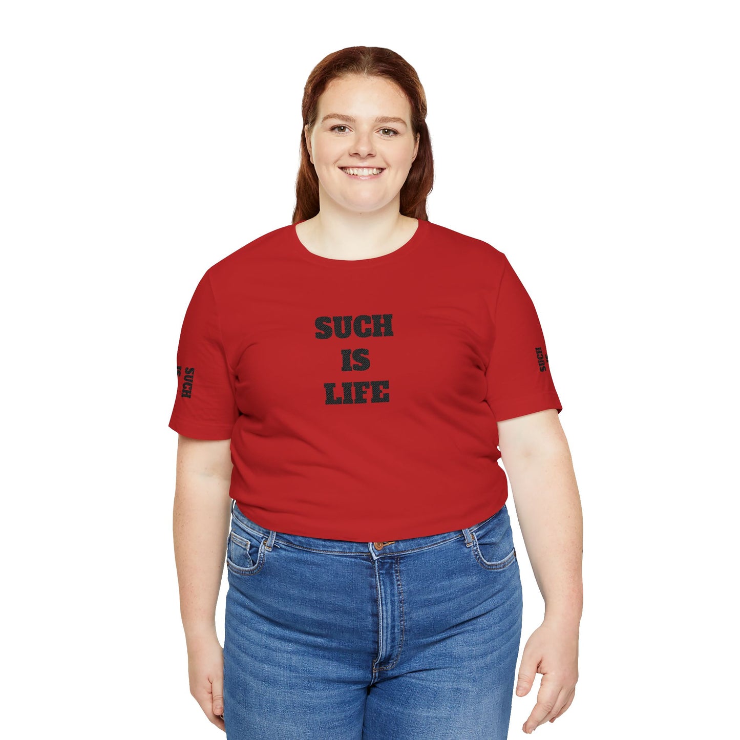 Such Is Life tee | Minimalist typographic shirt, black text on white