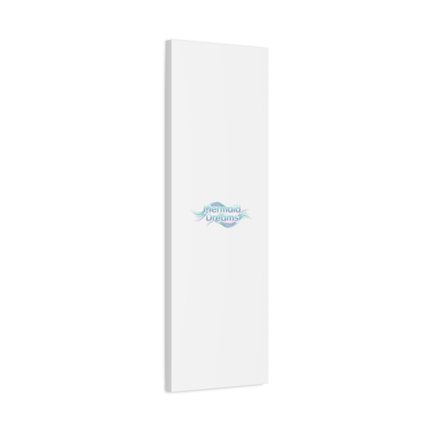 Mermaid Dreams Matte Canvas | iridescent text, pearly word accent