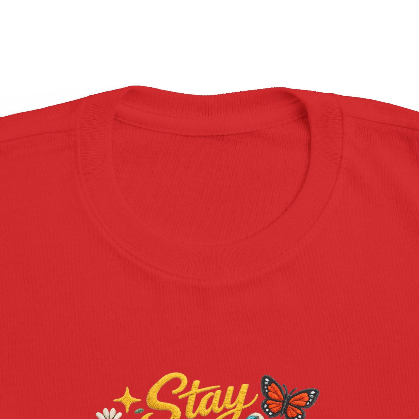 Dream Big Babe Toddler Tee | Retro Floral Butterfly Graphic