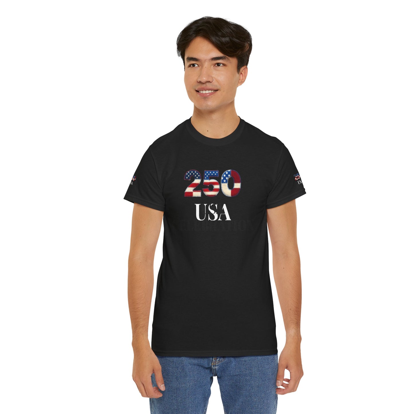 250 USA Celebration T‑Shirt — Patriotic 4th of July Tee
