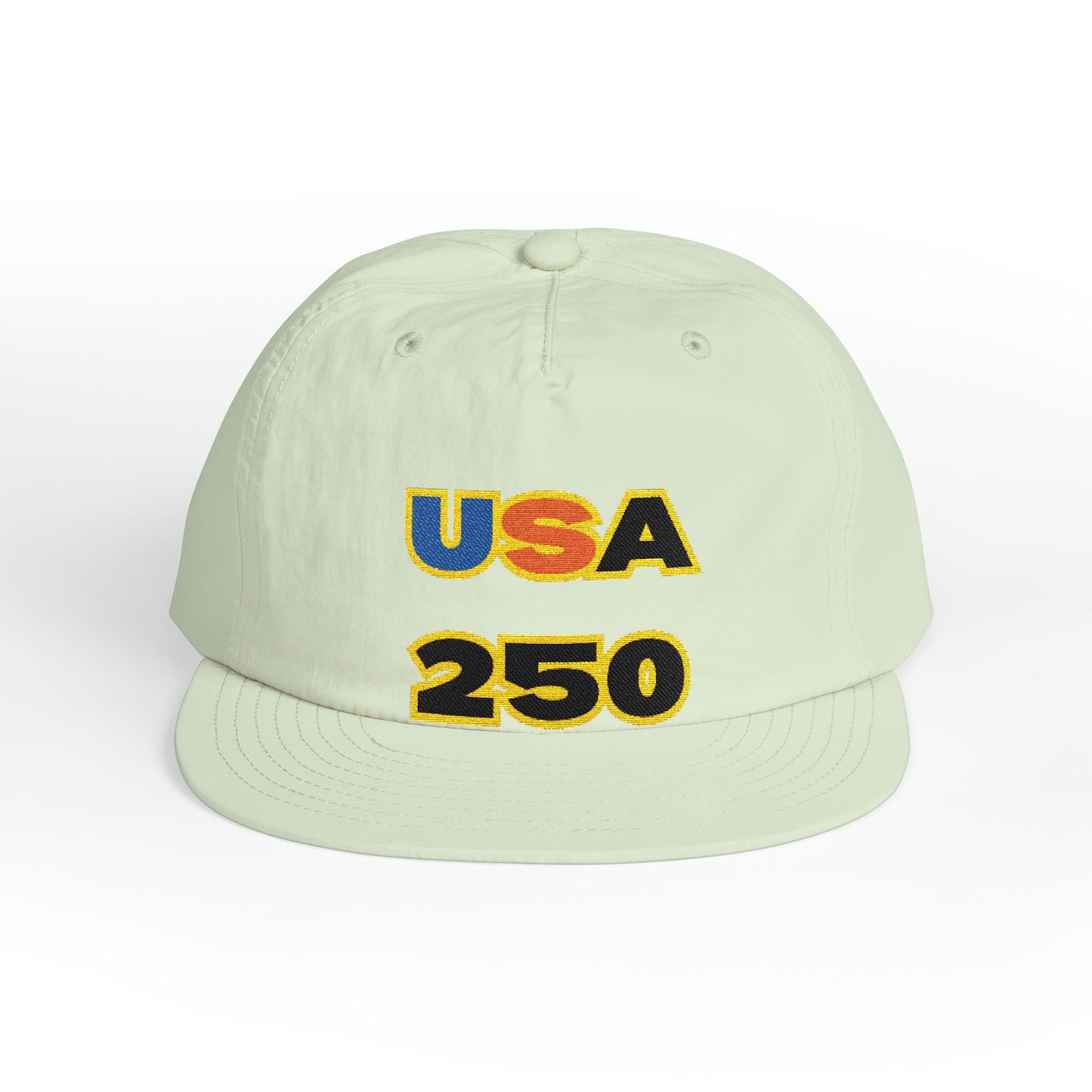USA 250 Surf Cap | Embroidered Trucker Hat, White Snapback