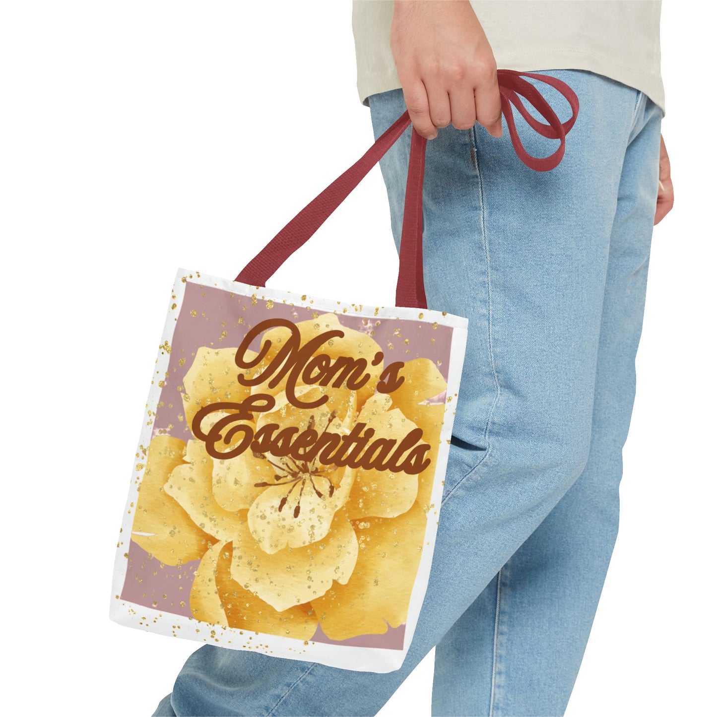 Mom Tote Bag | Mother’s Day Gift | Blush Pink Gold Minimal Tote | Everyday Mom Bag