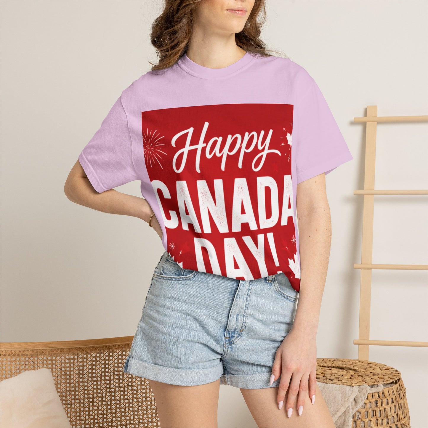 Happy Canada Day T-Shirt — Red Maple Leaf Canada Day Tee
