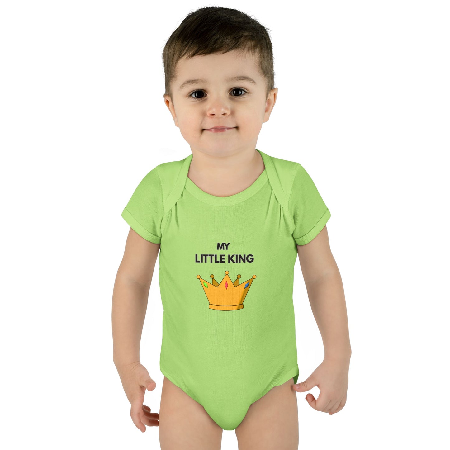 Infant Bodysuit — "My Little King" Baby Onesie