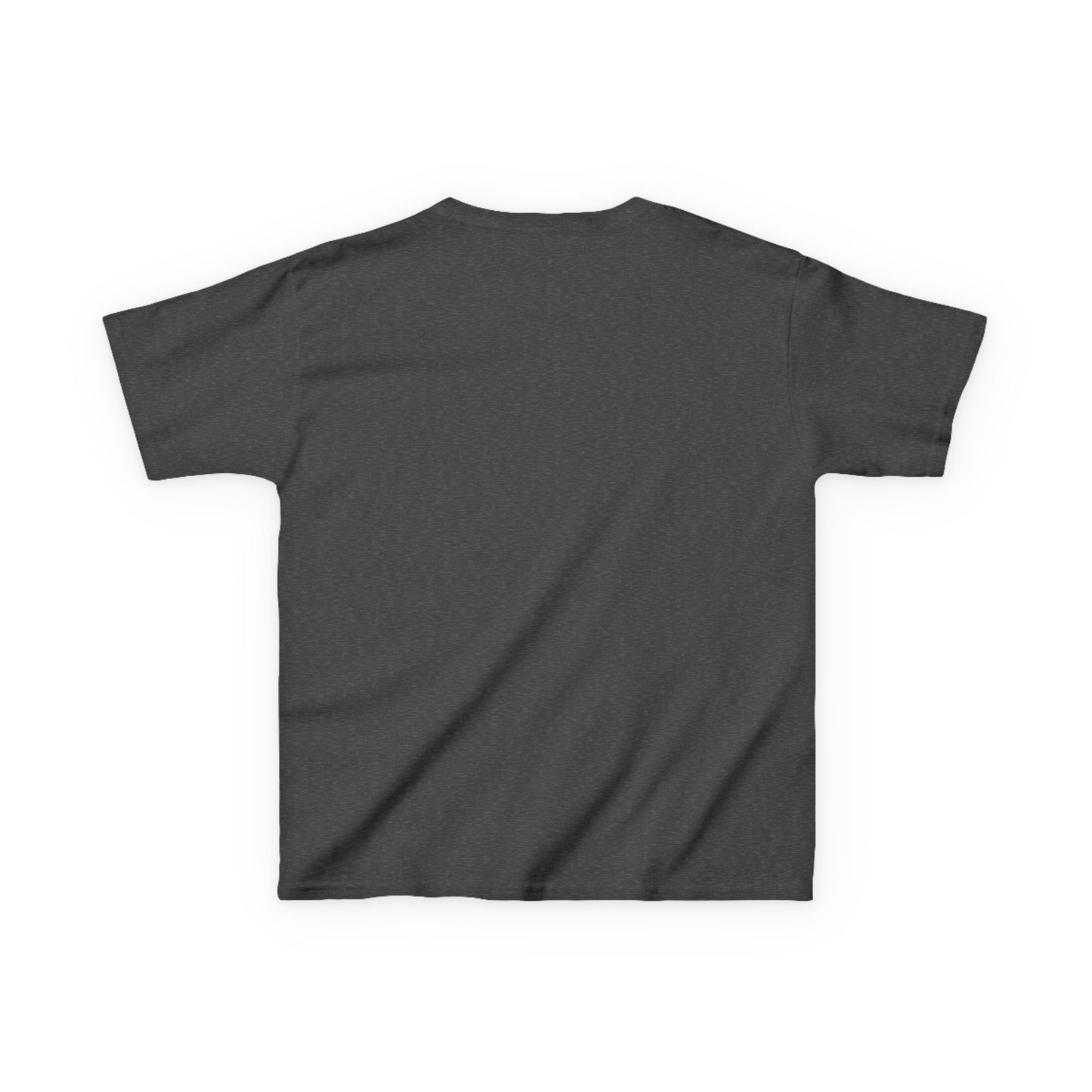 Kids Tee — Minimal "Always Be Curious" Rainbow Text