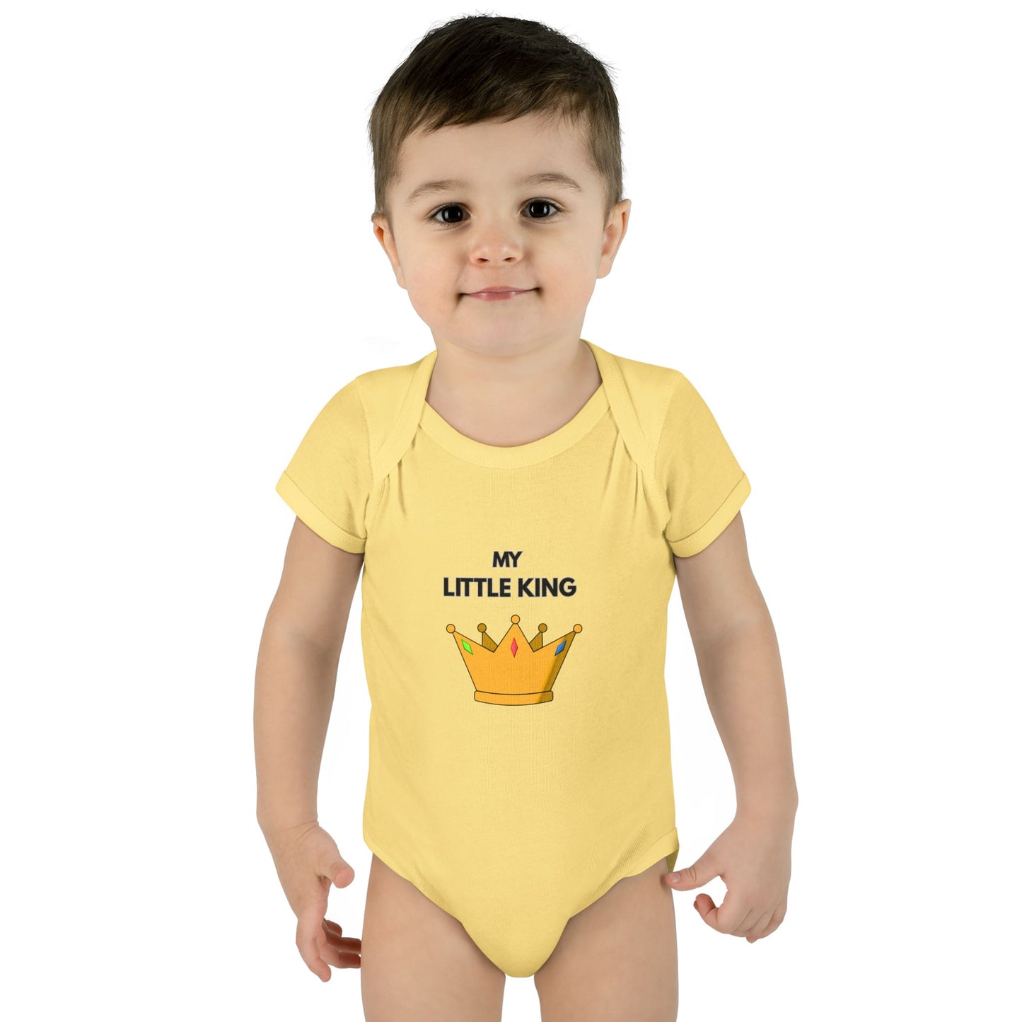 Infant Bodysuit — "My Little King" Baby Onesie