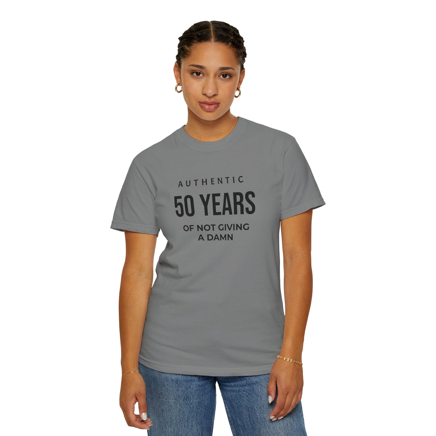 50 Years of Not Giving a Damn T-Shirt — Funny 50th Birthday Tee
