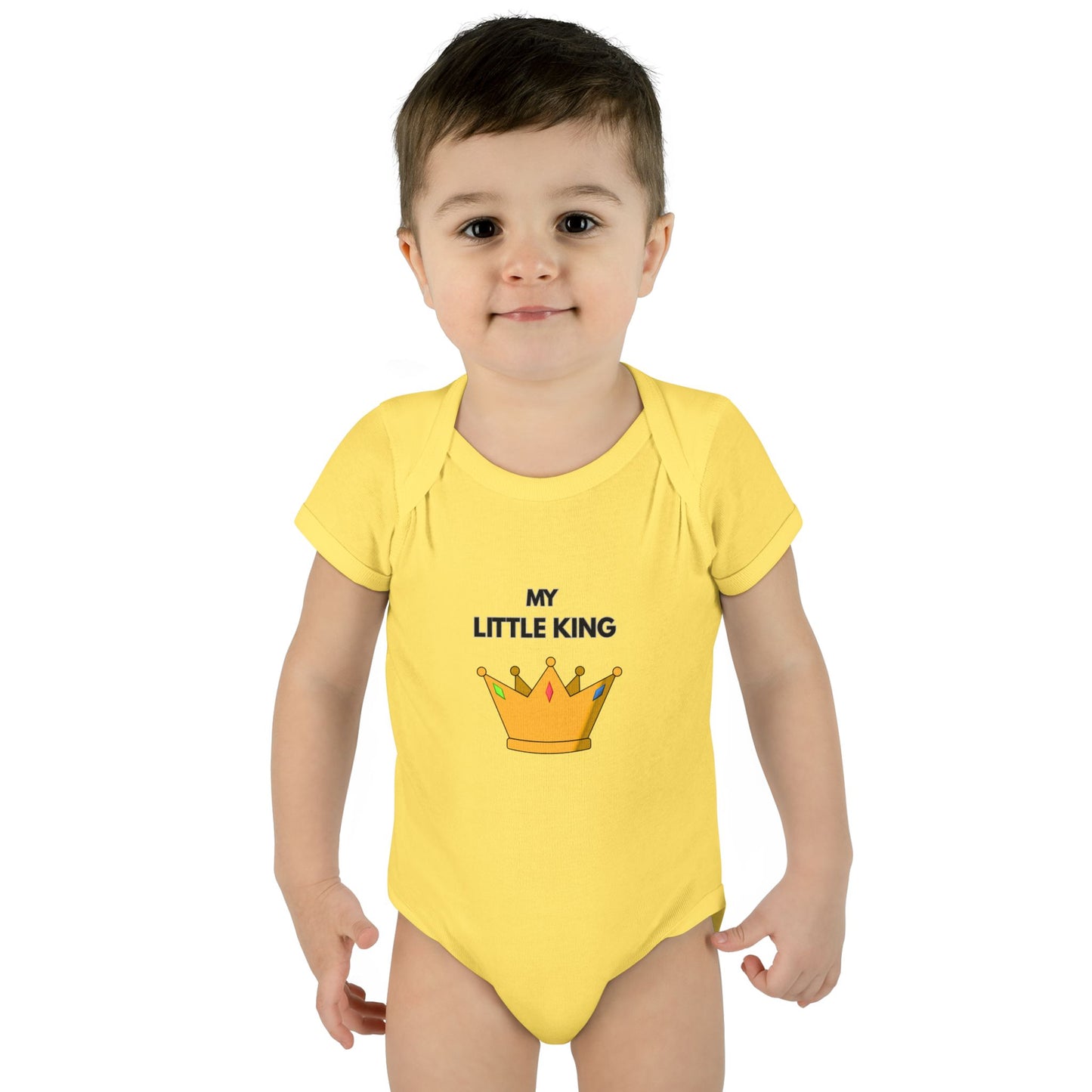 Infant Bodysuit — "My Little King" Baby Onesie