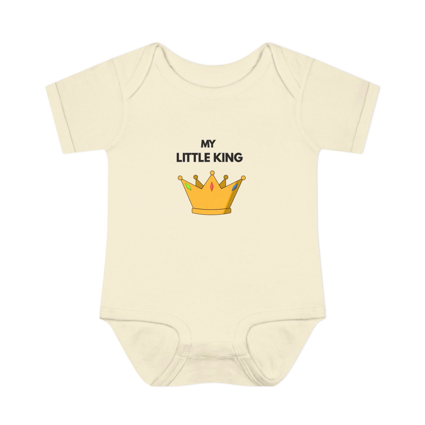 Infant Bodysuit — "My Little King" Baby Onesie