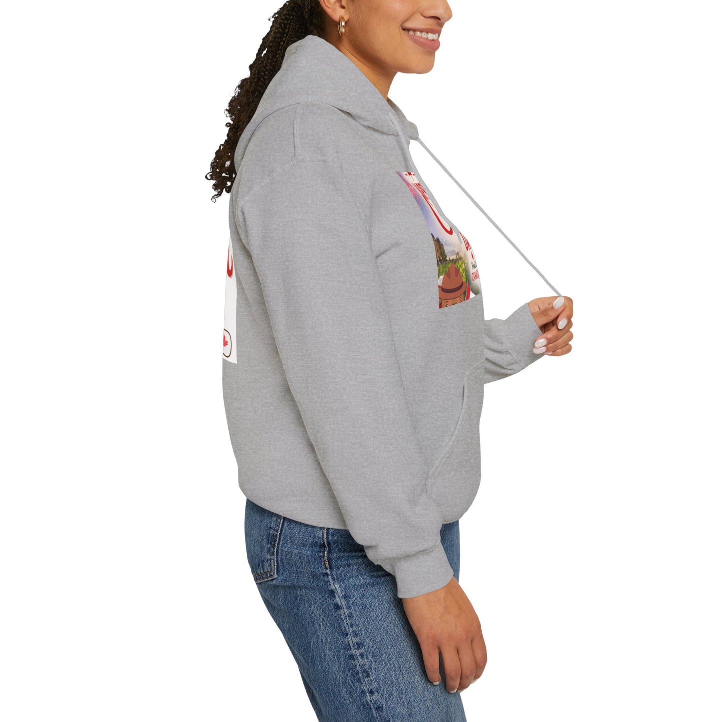 Canada Day Hoodie — "Happy Canada Day! Proud Canadian" Celebration Sweatshirt