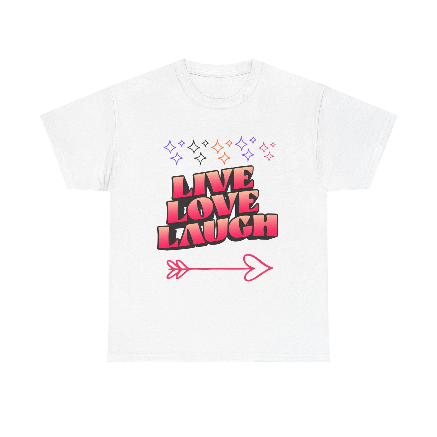 Live Love Laugh Women's Tee — Inspirational Graphic T-Shirt