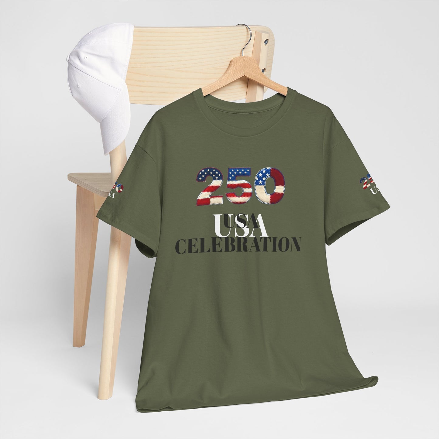250 USA Celebration T‑Shirt — Patriotic 4th of July Tee