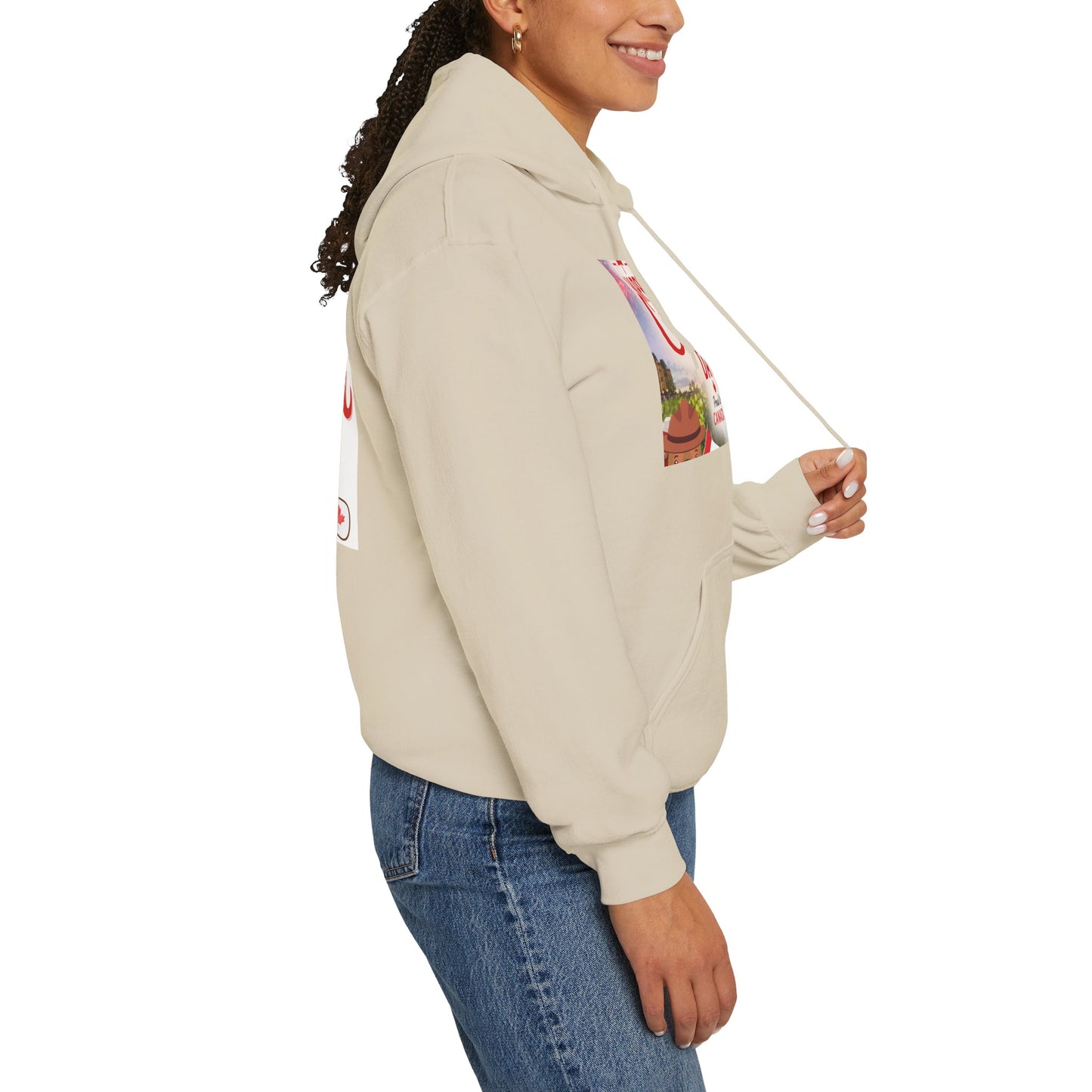 Canada Day Hoodie — "Happy Canada Day! Proud Canadian" Celebration Sweatshirt