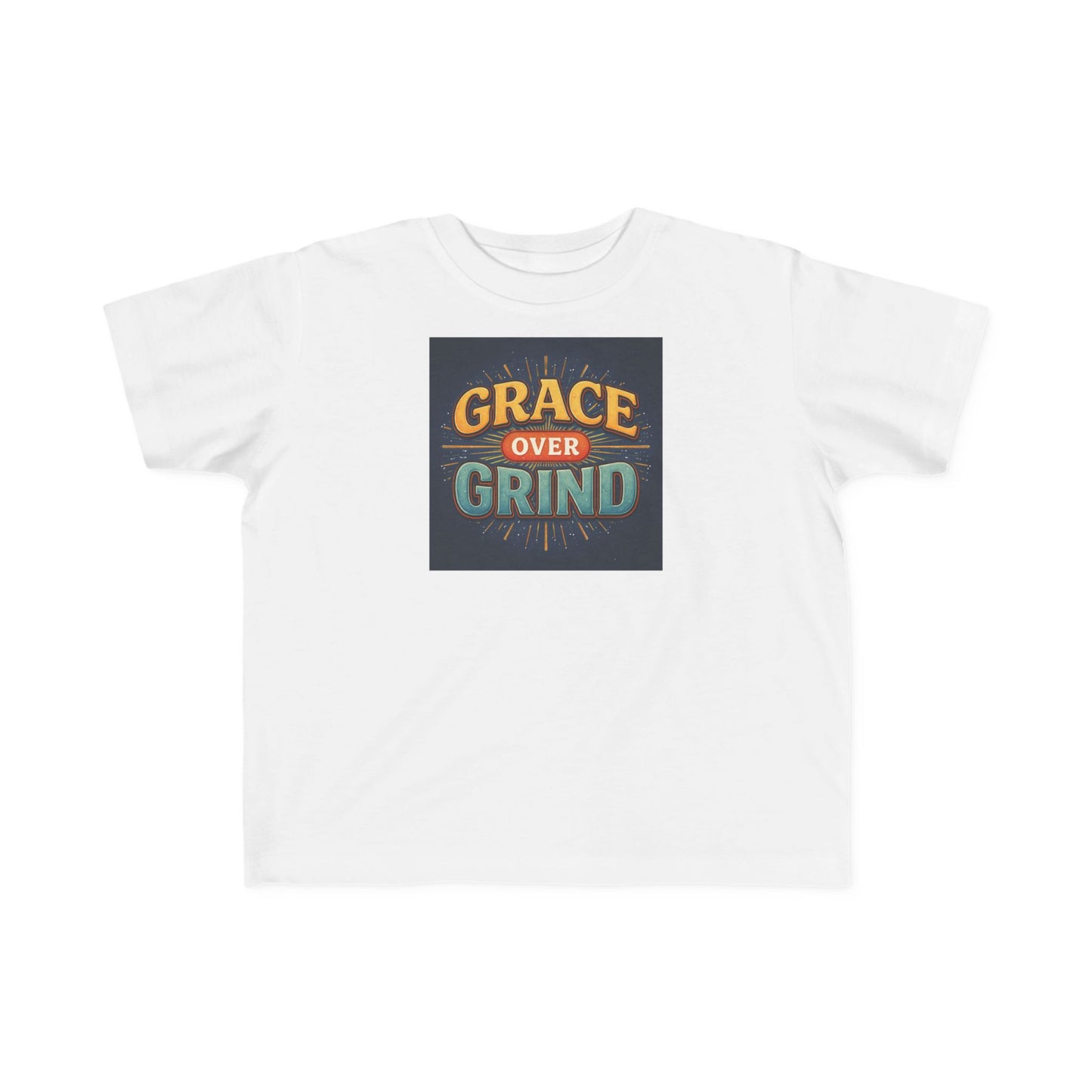 Grace Over Grind Retro Inspirational Toddler T-Shirt