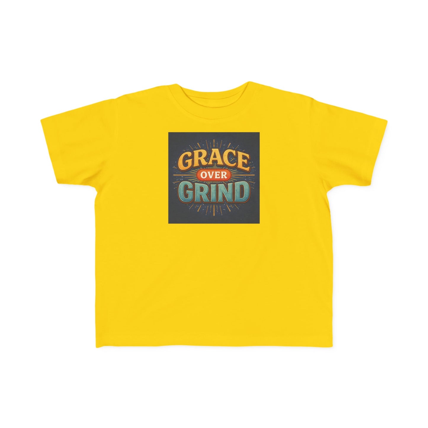 Grace Over Grind Retro Inspirational Toddler T-Shirt