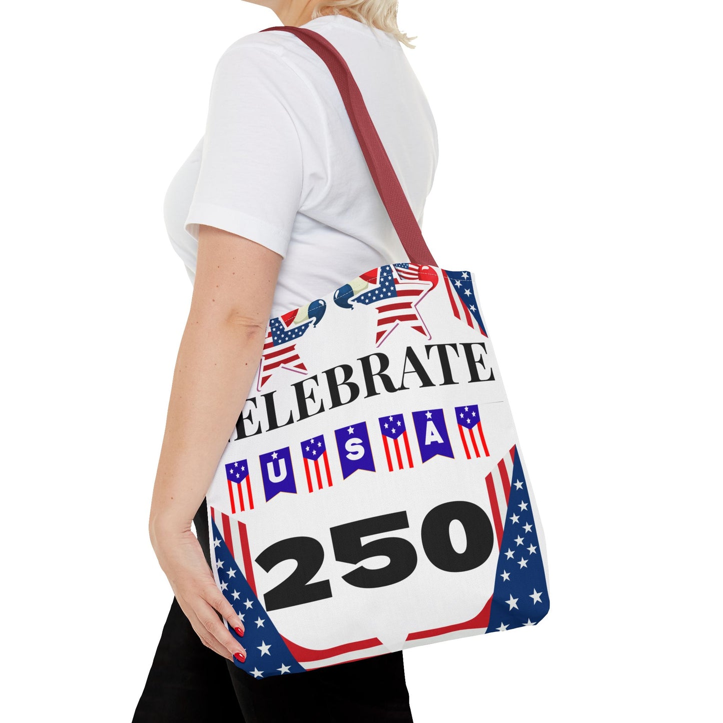 Celebrate USA 250 Tote Bag | 4th of July bag for firework
