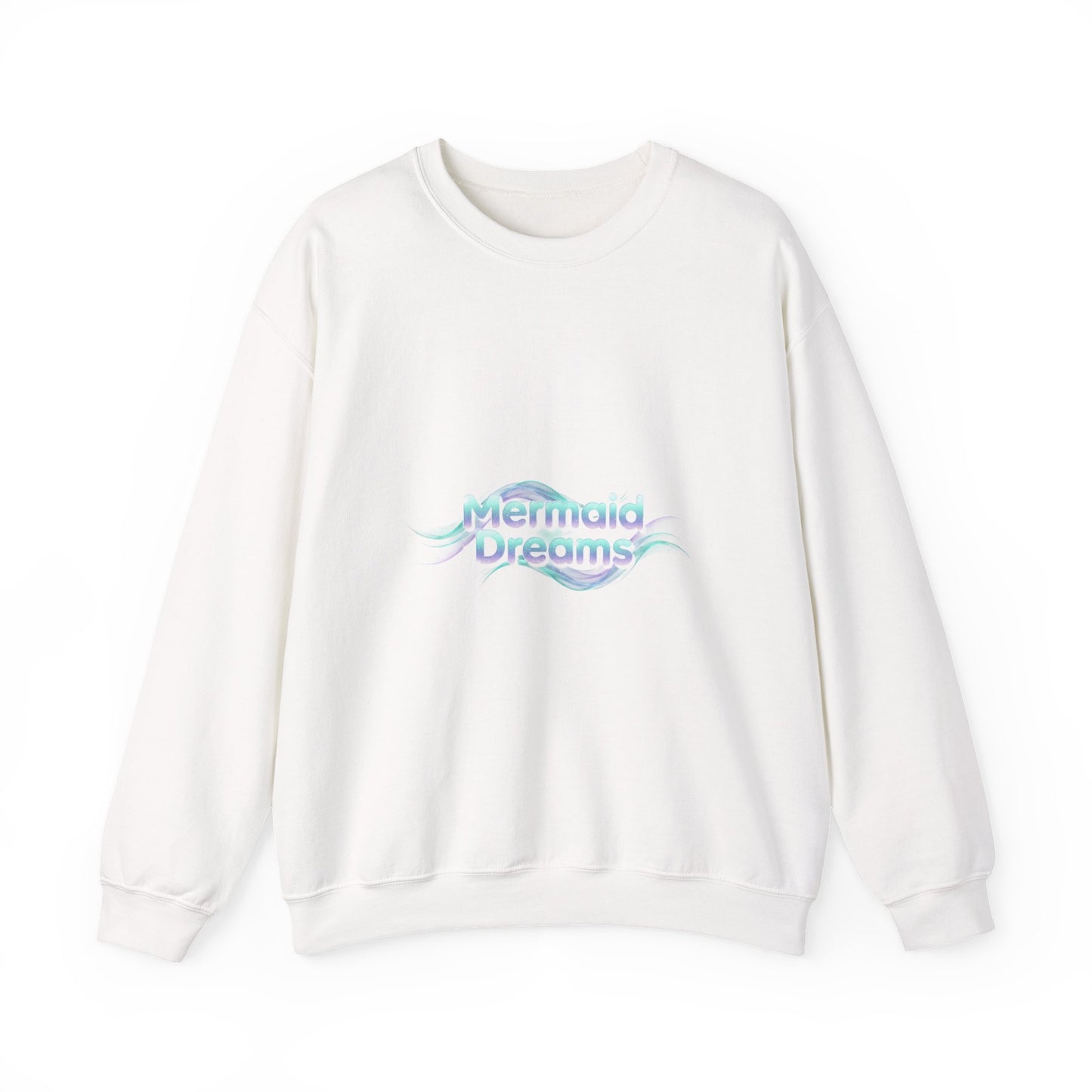 Mermaid Dreams Sweatshirt | iridescent text, pearly word accent