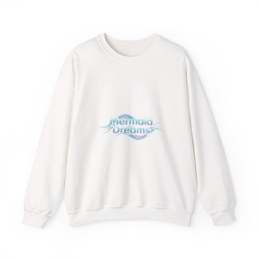 Mermaid Dreams Sweatshirt | iridescent text, pearly word accent