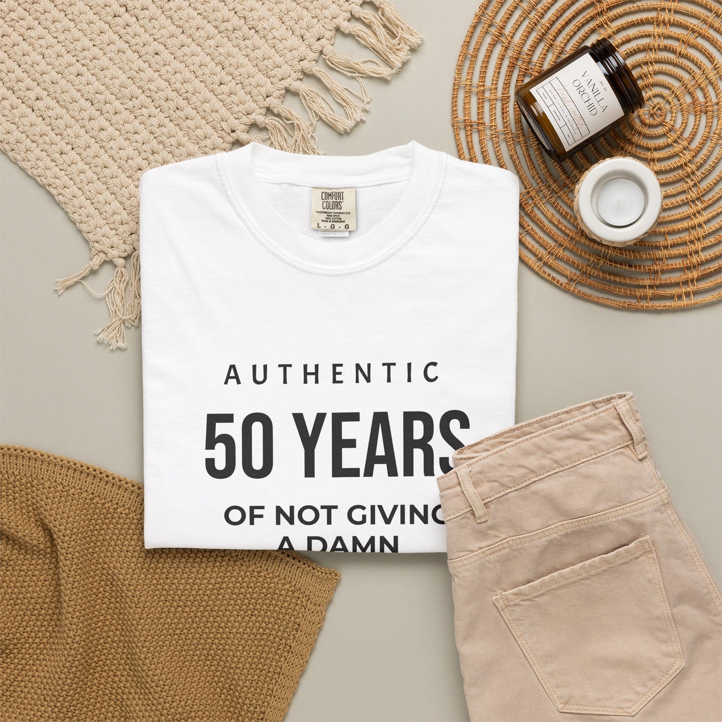 50 Years of Not Giving a Damn T-Shirt — Funny 50th Birthday Tee