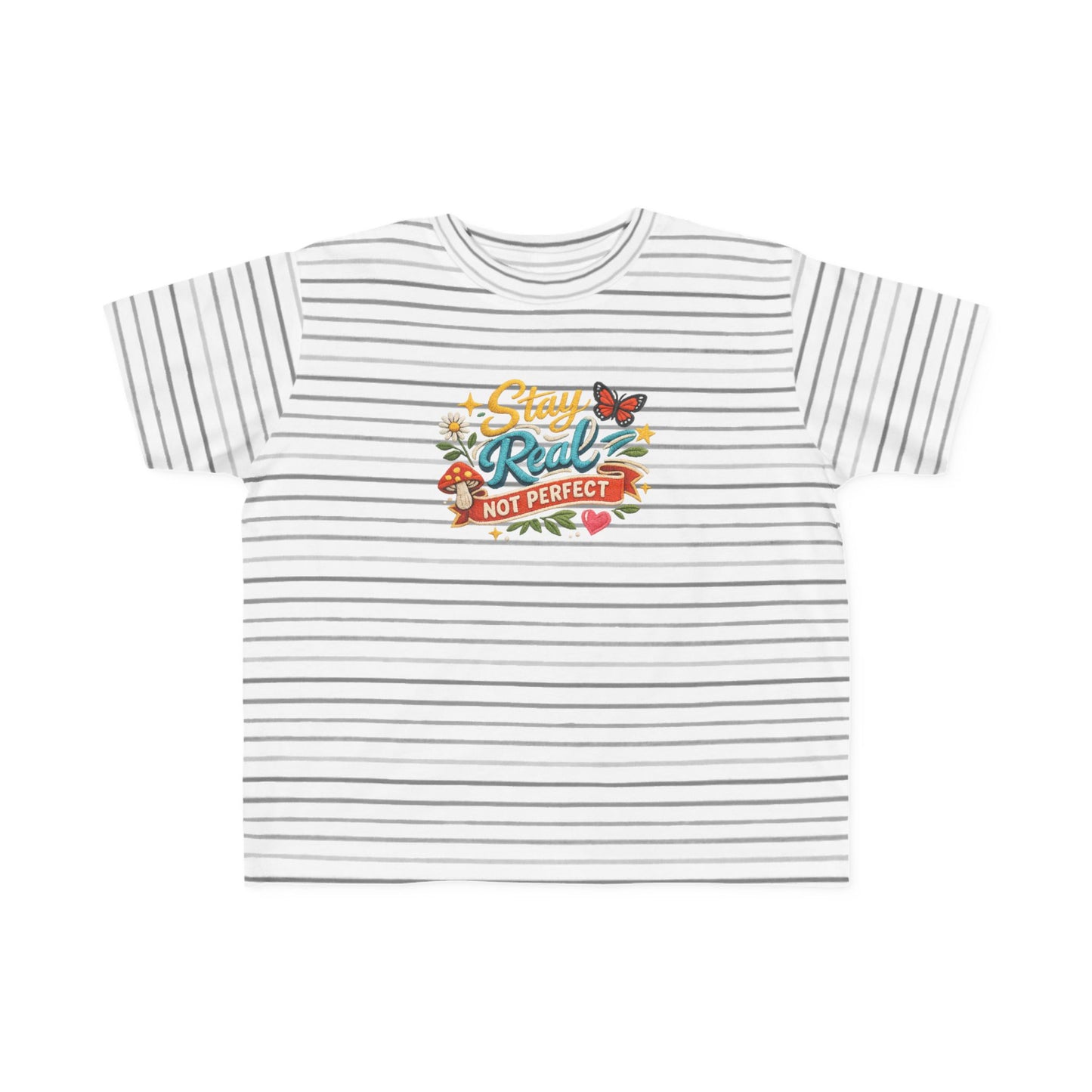 Dream Big Babe Toddler Tee | Retro Floral Butterfly Graphic