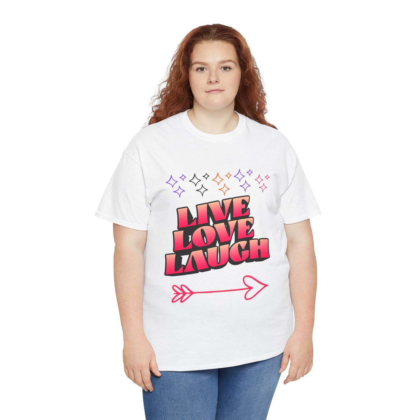 Live Love Laugh Women's Tee — Inspirational Graphic T-Shirt