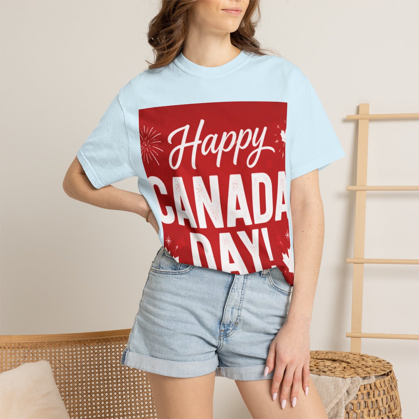 Happy Canada Day T-Shirt — Red Maple Leaf Canada Day Tee