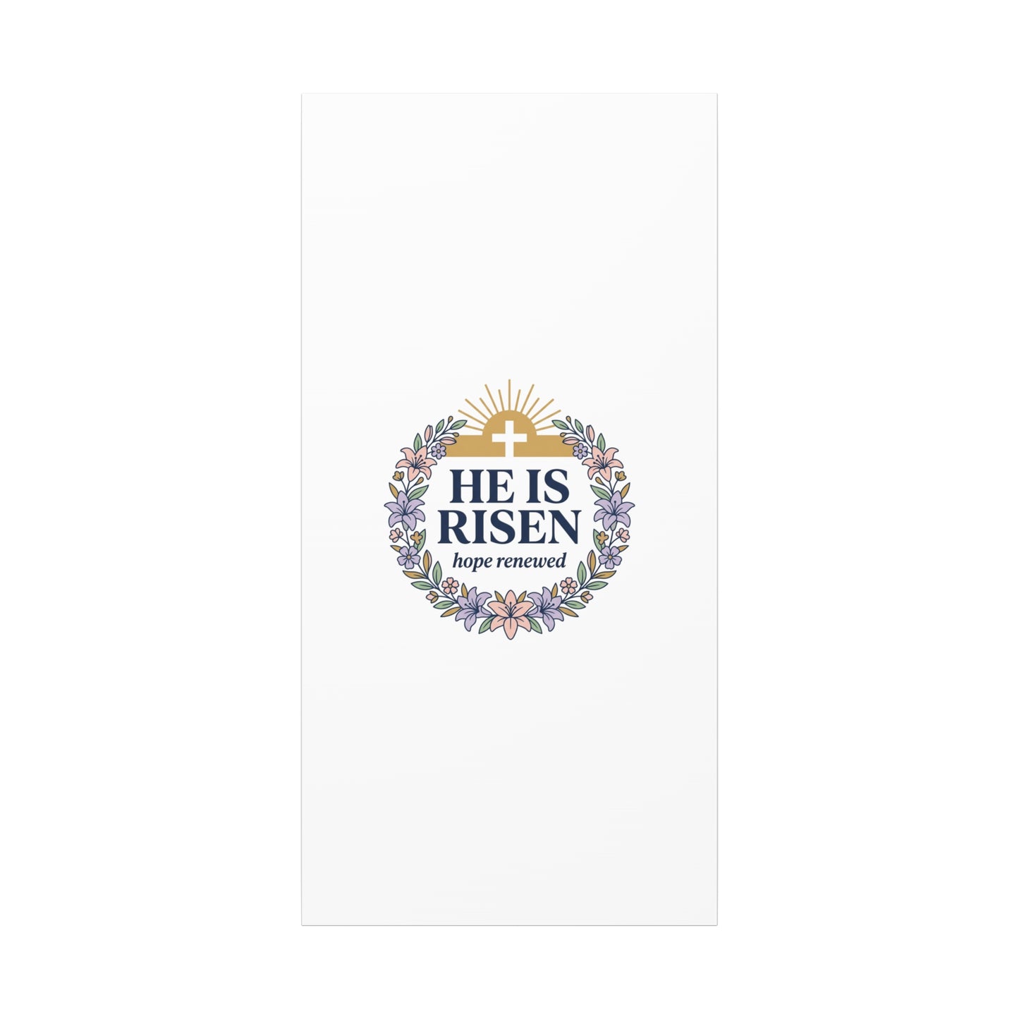 He Is Risen Canvas | Christian Easter Wall Art, Resurrection Scripture