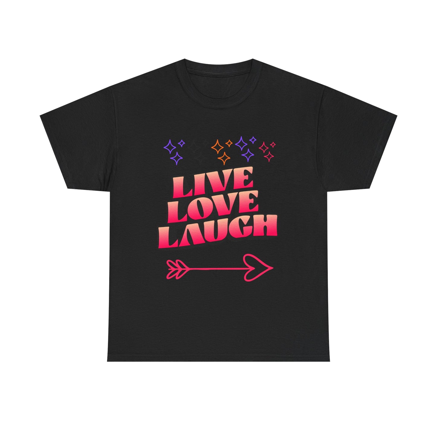 Live Love Laugh Women's Tee — Inspirational Graphic T-Shirt