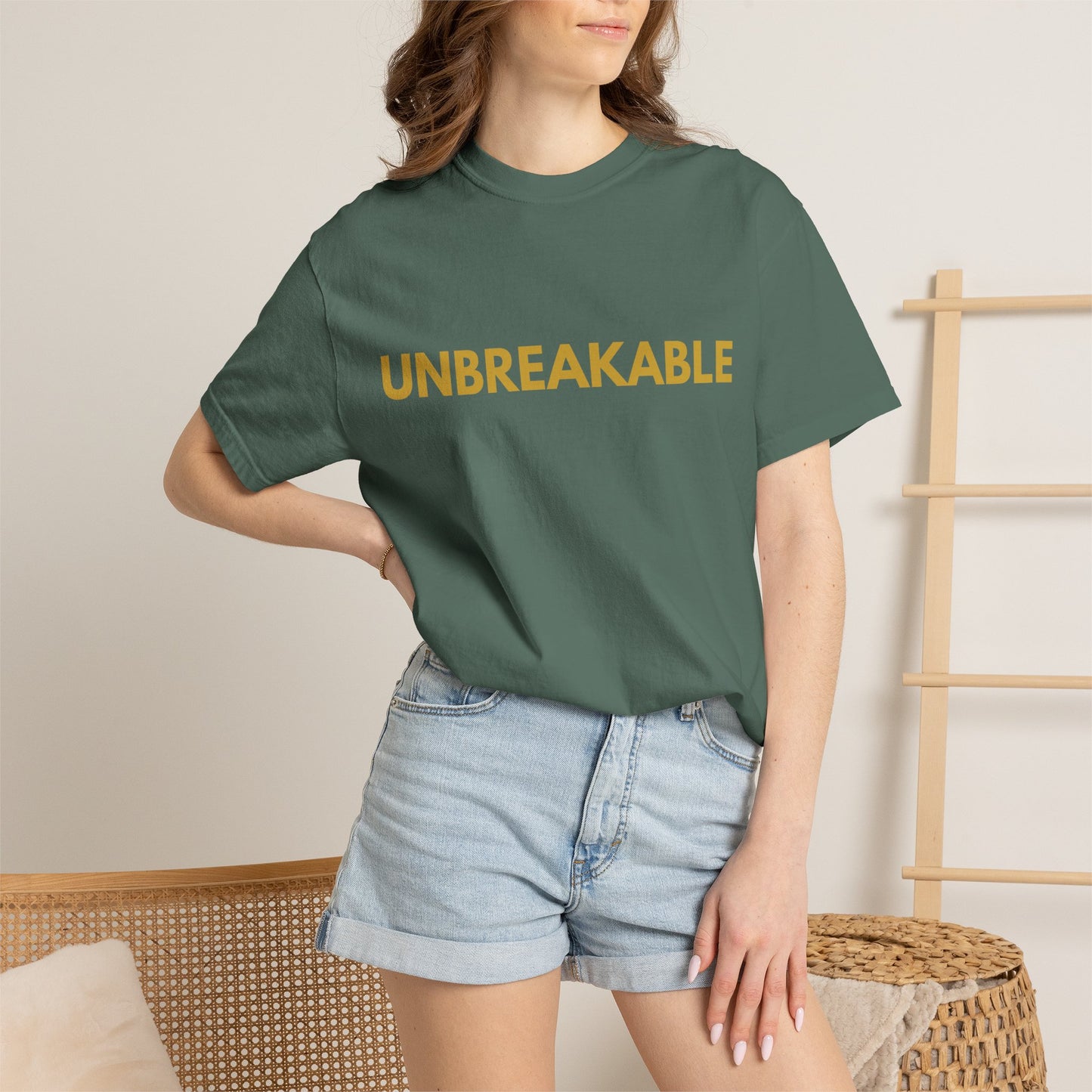 Resilience Tee — Minimalist Garment-Dyed T-Shirt for Calm Confidence