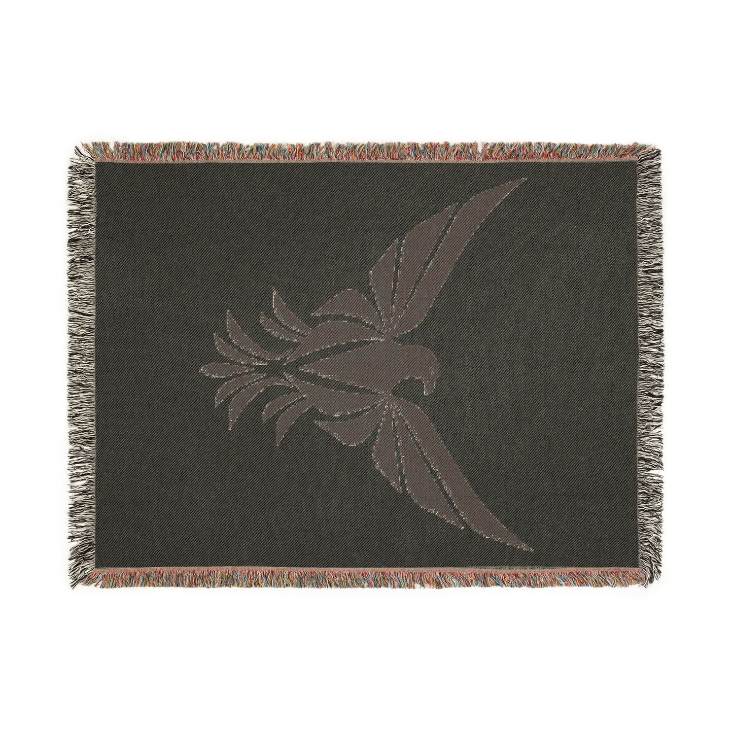 Tribal Eagle Woven Blanket | Southwestern Bird Throw