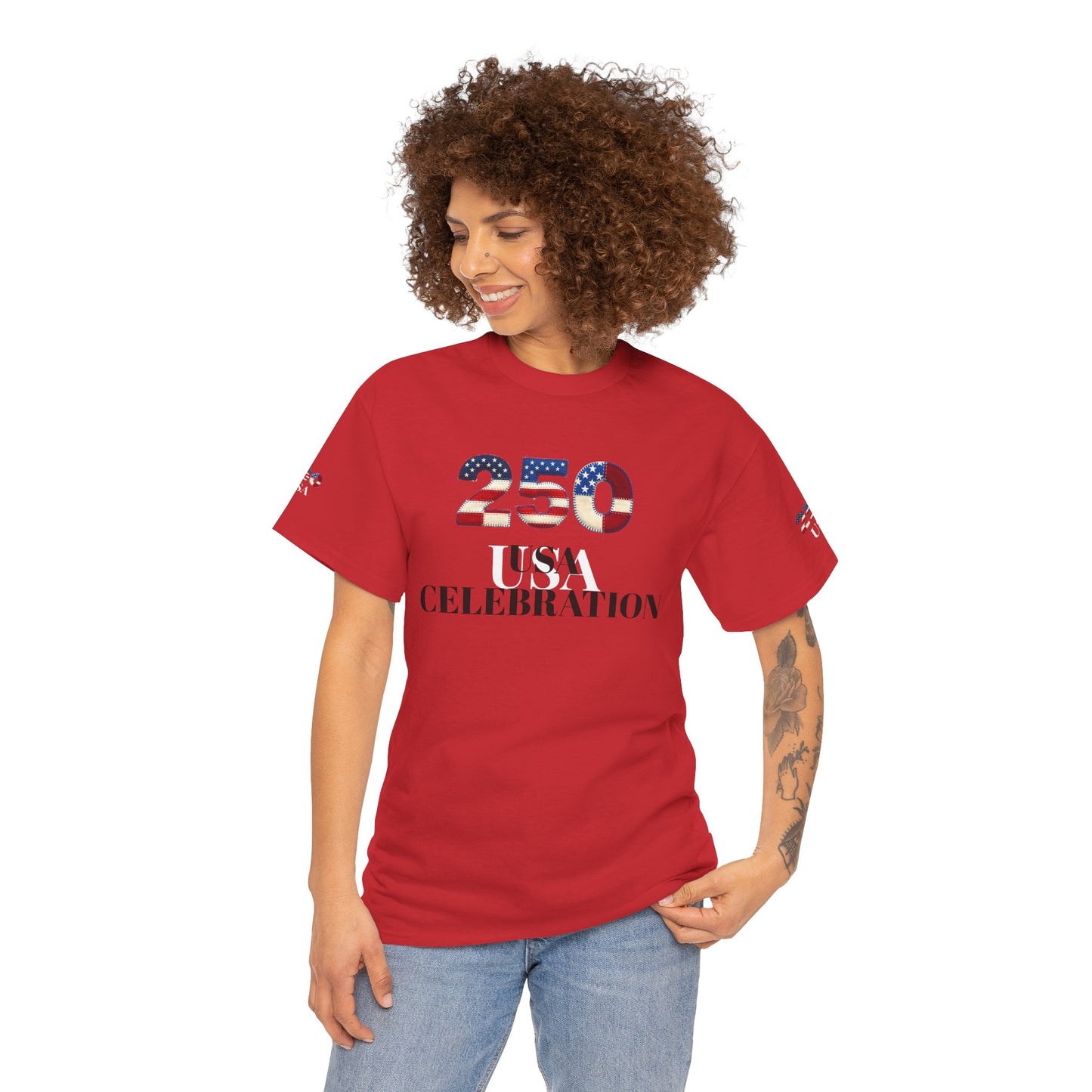 250 USA Celebration T‑Shirt — Patriotic 4th of July Tee