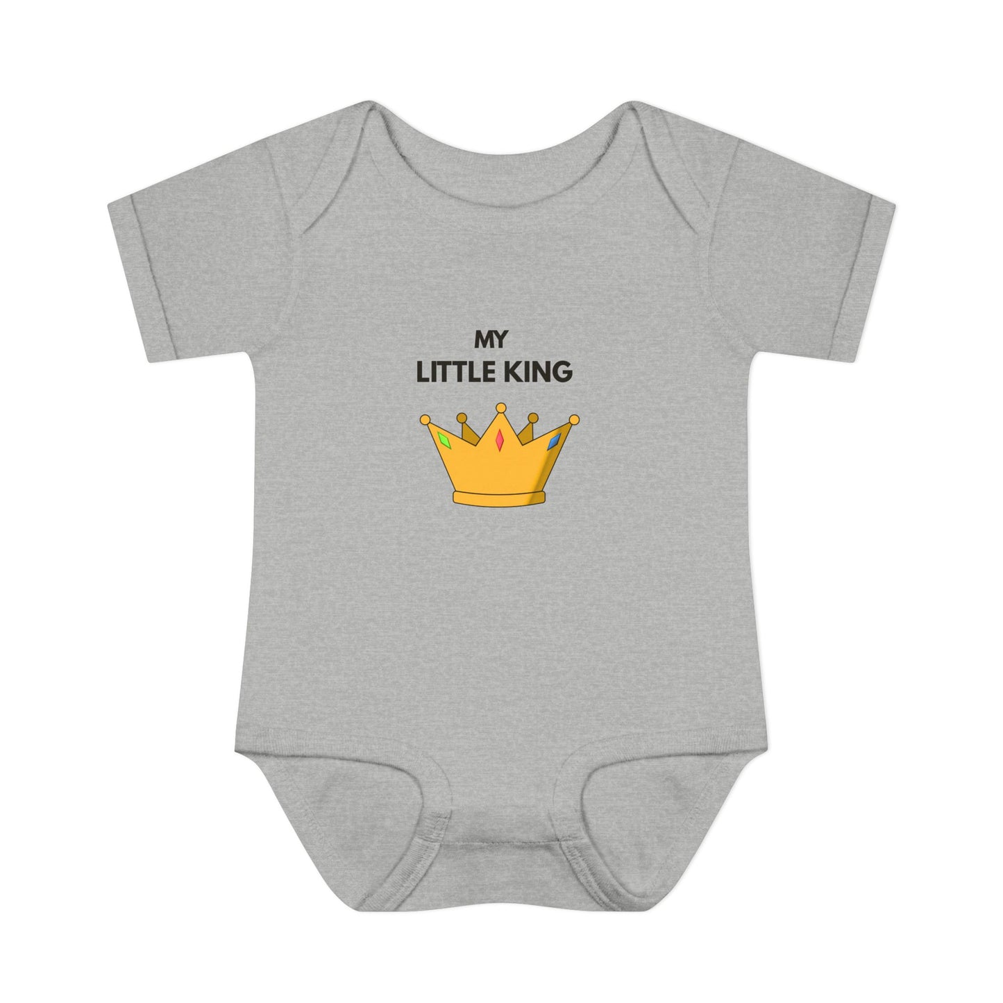 Infant Bodysuit — "My Little King" Baby Onesie