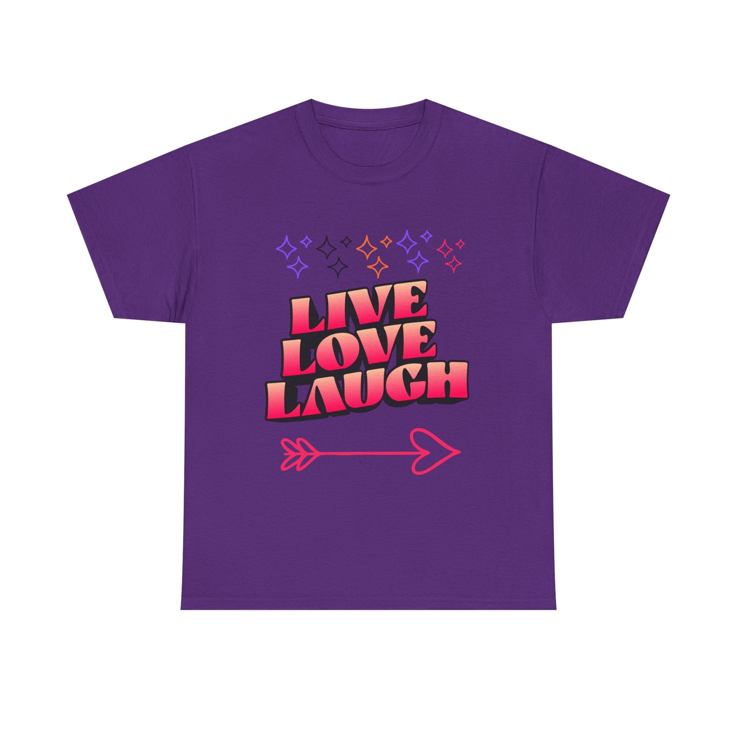 Live Love Laugh Women's Tee — Inspirational Graphic T-Shirt