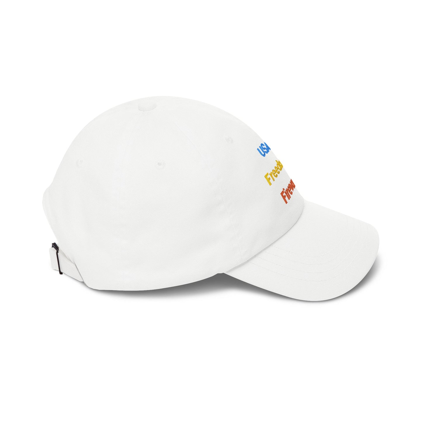 USA Freedom Fireworks Classic Dad Cap | Patriotic Embroidered Hat
